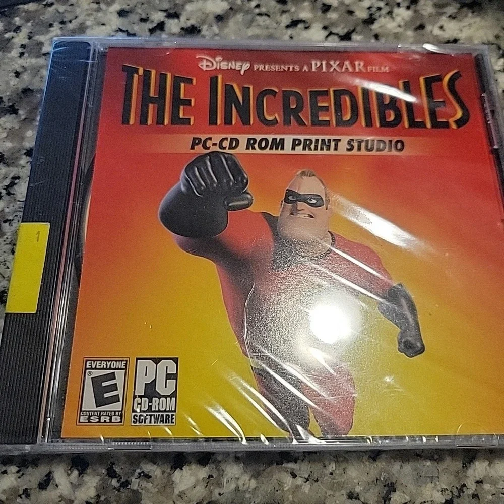 Disney The Incredibles‎ PC-CD ROM Print Studio CD Software Disc Brand New Sealed